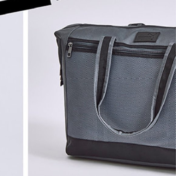 🆕 Duffle Bag Travel Carry On Overnight Tote GY/BK - Picture 4 of 7